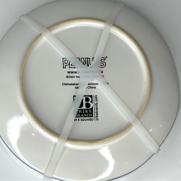 Peanuts Snoopy Easter Hand-Painted Appetizer Plates Set of 4 - Picture 4 of 5